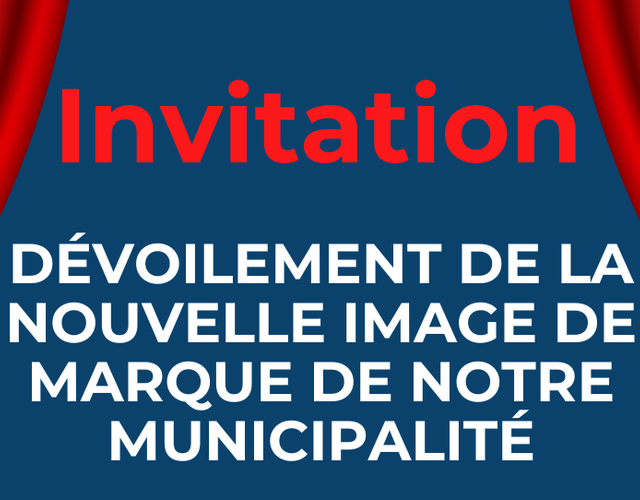 Invitation au dévoilement de la nouvelle image de marque